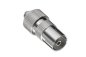 Preview: DINIC coaxial coupling 9.5mm, with screw connection, metal version, for coaxial cable 4.5 - 7.5mm, DINIC blister pack