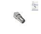 Preview: Coaxial plug 9.5mm with screw connection, metal version for coaxial cable 4.5 - 7.5mm, DINIC box with Euro hole
