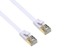 Preview: Patch cord Cat.6, flat, PiMF/STP, white, 3m DINIC Box