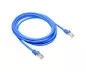 Preview: Premium Cat.7 Patchkabel, LSZH, 2x RJ45 Stecker, Kupfer, blau, 0,30m