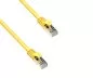 Preview: Premium Cat.7 Patchkabel, LSZH, 2x RJ45 Stecker, Kupfer, gelb, 0,30m