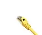 Preview: Premium Cat.7 Patchkabel, LSZH, 2x RJ45 Stecker, Kupfer, gelb, 0,30m