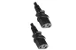 Preview: Y-cold device cable 2x C13 to C20, 1,5mm², extension, VDE, black, length 2,00m