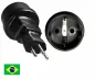 Preview: Power adapter Brazil CEE 7/3 to BRA type N 3pin plug, YL-0423