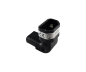 Preview: Power adapter C13 to C14 angled, YL-3212L-2 IEC 60320-C13/14 horizontal angled, top/bottom