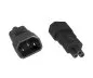 Preview: Stromadapter, Netzadapter Kaltgerätestecker C14 auf C5 Mickey Maus