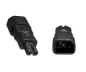 Preview: Power adapter, power adapter small device plug C7 to C14 cold device plug