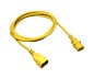 Preview: Cable de alimentación C13 a C14, amarillo, 0,75 mm², prolongación, VDE, longitud 0,50 m