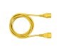 Preview: Cable de alimentación C13 a C14, amarillo, 0,75 mm², prolongación, VDE, longitud 0,50 m