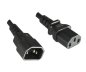 Preview: Power Extension Cord C13 to C14, 1mm², Multi-Certifications