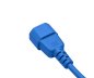 Preview: Câble pour appareils froids C13 sur C14, bleu, 0,75mm², rallonge, VDE, longueur 1,80m