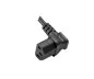 Preview: Cold appliance cable C13 90° down to C14, 0,75mm², VDE, black, length 0,30m