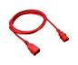Preview: Câble pour appareils froids C13 sur C14, rouge, 0,75mm², rallonge, VDE, longueur 1,80m