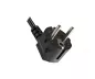 Preview: Power cable with an extra-large cross-section of 1.5mm², CEE 7/7 90° to C13, VDE-certified, black, 3m