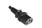 Preview: Cable de alimentación Brasil tipo N a C13, 0,75mm², INMETRO, negro, longitud 1,80m