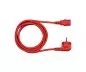 Preview: Síťový kabel Europe CEE 7/7 90° na C13, 0,75 mm², VDE, červený, délka 1,80 m