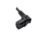 Preview: Power cable England UK type G 10A to C13 90°, 0,75mm², Approved: ASTA/SASO/HK and Singapore SM, black, length 1,80m