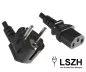 Preview: Power cord Europe LSZH, CEE 7/7 90° to C13