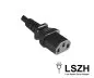 Preview: Power cord Europe LSZH, CEE 7/7 90° to C13