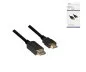 Preview: DisplayPort to HDMI cable, DP 20pin to HDMI male, resolution max. 1920x1080p at 60Hz, black, 2.00m, DINIC Box