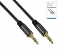 Preview: Premium Audiokabel 3,5mm Klinke St. auf St., 0,50m