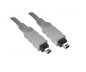 Preview: FireWire кабел от 4-пинов щепсел до щепсел, 2,00 м кабел за връзка IEEE1394a, сив