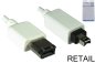 Preview: FireWire-kabel 6-pins naar 4-pins stekker, aansluitkabel IEEE 1394a, wit, 4,00m