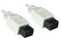 Preview: FireWire кабел от 9-пинов щепсел до щепсел, свързващ кабел IEEE 1394b, бял, 2,00 м