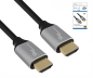 Preview: Câble HDMI 2.1, 2x mâle boîtier aluminium, 2m 48Gbps, 4K@120Hz, 8K@60Hz, 3D, HDR, DINIC Box