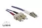 Preview: Cavo in fibra ottica OM4, 50µ, connettore LC / SC multimodale, eric violet, duplex, LSZH, 7m