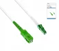 Preview: Connection cable for fiber optic router, Simplex, OS2, SC/APC 8° to LC/APC 8°, 2m, DINIC box