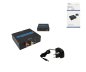Preview: Digital/analogue audio converter, converts digital to analogue audio signals, black, DINIC box with Eurohole