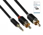 Preview: Audio-Kabel 3,5mm KlinkenSt. auf 2x Cinch St., 10m