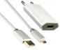 Preview: USB Charger 1.000mA incl. micro USB Cable, Monaco Range, white, 1,00m