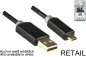 Preview: HQ Cavo micro USB da maschio A a maschio micro B, gamma Monaco, nero, 2,00 m, blister DINIC