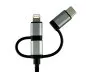 Preview: Prémiový datový/nabíjecí kabel USB 3 v 1, 1,00 m USB A na 1x USB C / 1x Micro USB nebo 1x Lightning
