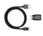 Preview: Adaptateur de charge USB PD/QC 3.0 avec câble A vers C 20W, 3,6V~5,9V/3A ; 6~9V/2A ; 9V~12V/1,5A