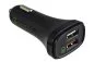 Preview: USB bil QC3 opladeradapter + USB C til A kabel, 1,00 m, udgang 1: 5V 2,4A; udgang 2: 5V/3A, 9V/2A, 12V/1,5A