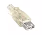 Preview: USB 2.0 Extention A male to female, transparent, 0,50m