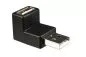 Preview: USB Adapter A Stecker auf A Buchse 90° nach OBEN gewinkelt