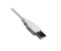 Preview: USB 2.0 Cable A male to B male, UL 2725, 28 AWG / 2C, 26 AWG / 2C, grey, 1,80m