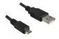 Preview: DINIC USB Cable micro B male to USB A male, black, 1,00m
