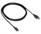 Preview: Kábel micro USB A na zástrčku micro B, čierny, 0,50 m, DINIC polybag