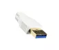 Preview: Prolunga USB 3.0, da spina A a presa A, contatti placcati in oro, bianco, 2,00 m, sacchetto