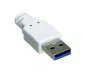 Preview: USB Adapter auf Gbit LAN für MAC und PC, USB 3.0 (2.0) A Stecker auf RJ45 Buchse, weiß, DINIC Polybag
