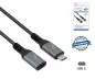 Preview: Przedłużacz DINIC USB 4.0, 240 W PD, 40 Gb/s, 0,5 m typu C do C, aluminiowa wtyczka, nylonowy kabel, pudełko DINIC