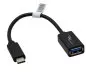 Preview: Adattatore USB-C da tipo C a presa 3,0 A, compatibile con OTG, nero, 0,20 m, DINIC Box