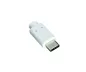 Preview: Adattatore USB-C da tipo C a presa 3,0 A, compatibile con OTG, bianco, 0,20 m, sacchetto di plastica