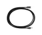 Preview: USB Kabel Typ C auf USB 2.0 B Stecker, schwarz, 0,50m, Polybag