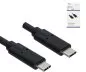 Preview: Câble USB 3.2 type C vers C mâle, jusqu'à 20 GBit/s et 100W (20V/5A) de charge, noir, 0,50m, DINIC Box (carton)